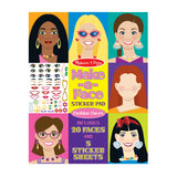 Make-a-Face Sticker Pad - Fashion Faces D7