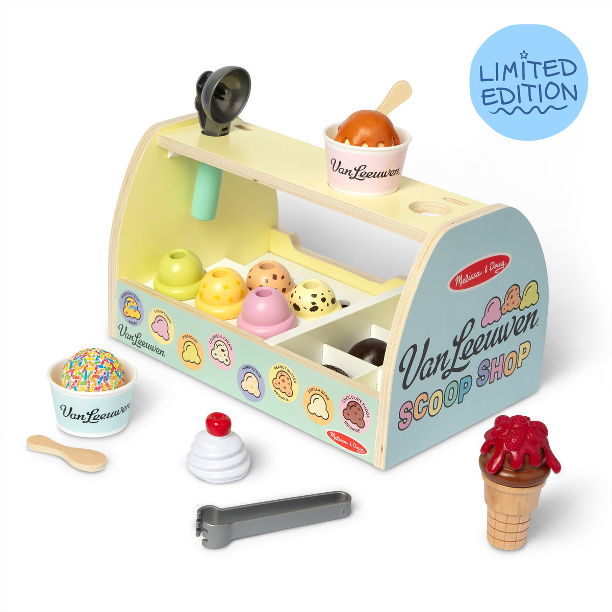 Melissa & Doug x Van Leeuwen Wooden Ice Cream Counter T4