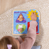 Ms. Rachel™ Wooden Peek-a-Boo Jumbo Peg Puzzle – 4 Pieces K0