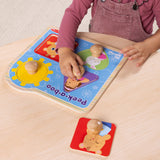 Ms. Rachel™ Wooden Peek-a-Boo Jumbo Peg Puzzle – 4 Pieces K0