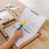 Natural Play: Play, Draw, Create Reusable Drawing & Magnet Kit – Dinosaurs M3