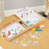 Natural Play: Play, Draw, Create Reusable Drawing & Magnet Kit – Dinosaurs M3