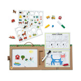 Natural Play: Play, Draw, Create Reusable Drawing & Magnet Kit – Farm T6