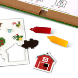 Natural Play: Play, Draw, Create Reusable Drawing & Magnet Kit – Farm U6