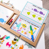 Natural Play: Play, Draw, Create Reusable Drawing & Magnet Kit – Ocean Z3