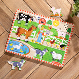Old MacDonald's Farm Song Puzzle - 8 Pieces F0