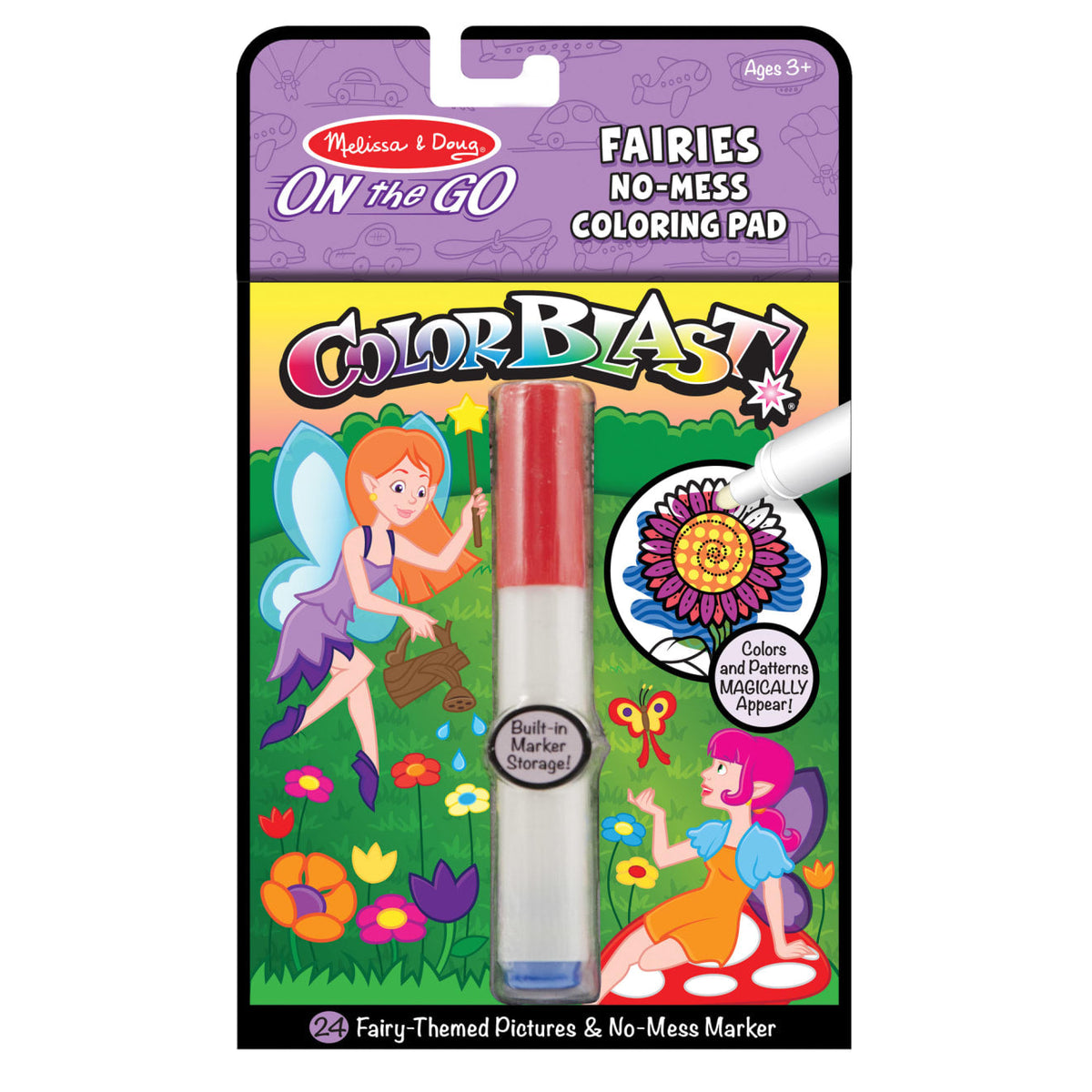 On the Go ColorBlast No-Mess Coloring Pad - Fairies K9