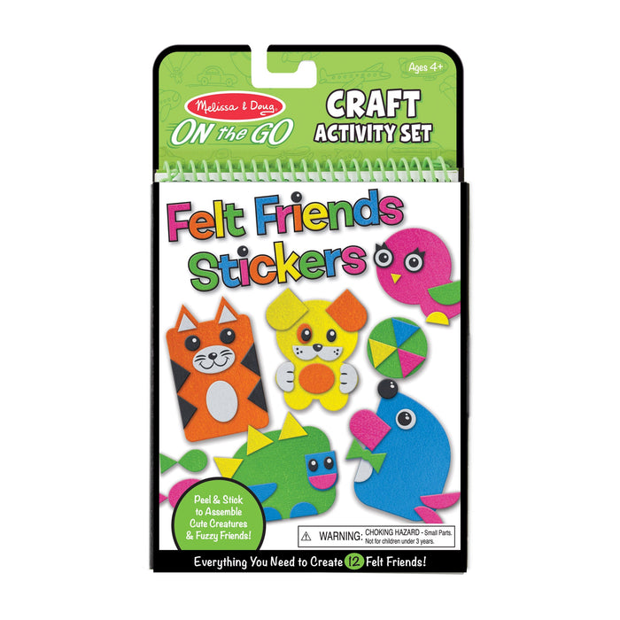 On-the-Go Felt Friends Stickers Craft Activity Set E8