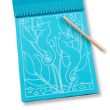 On the Go Scratch Art Color-Reveal Pad -  Sea Life M4