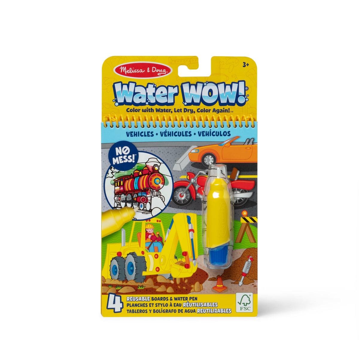 On the Go™ Water WOW!® Water Reveal Pad – Vehicles C8