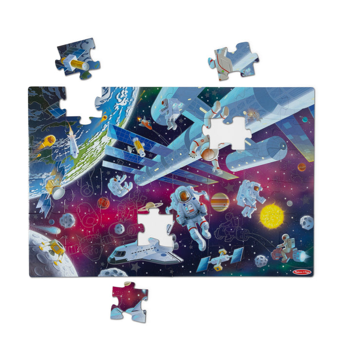 Outer Space Glow-in-the-Dark Floor Puzzle – 48 Pieces V7