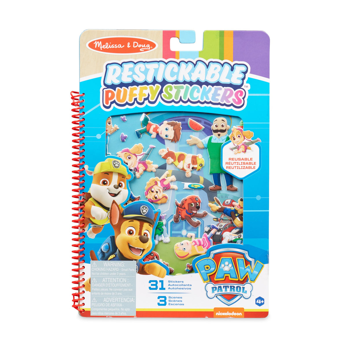 PAW Patrol Restickable Puffy Stickers - Adventure Bay N7