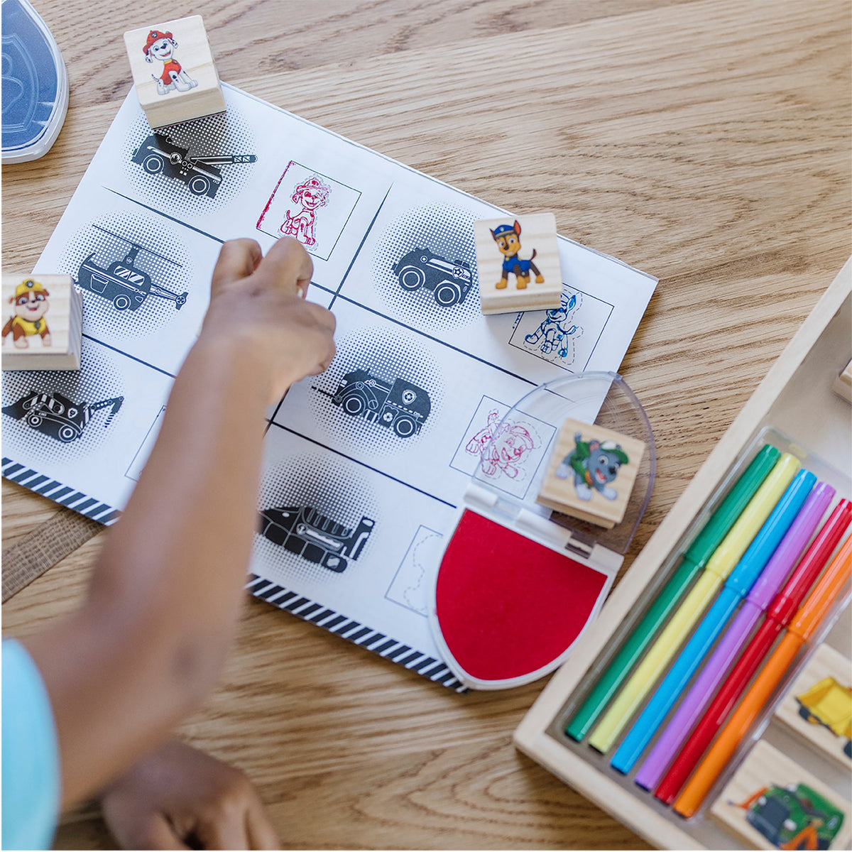 PAW Patrol Wooden Stamps Activity Set V5
