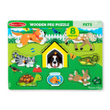 Pets Peg Puzzle - 8 Pieces A9