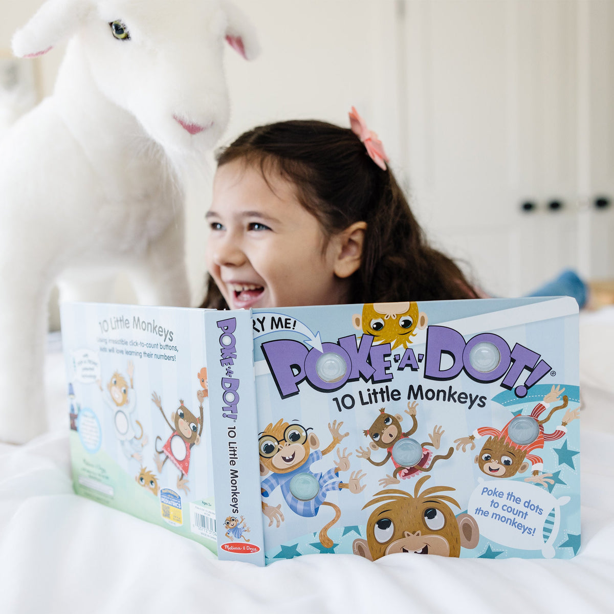 Poke-a-Dot: 10 Little Monkeys Board Book N0