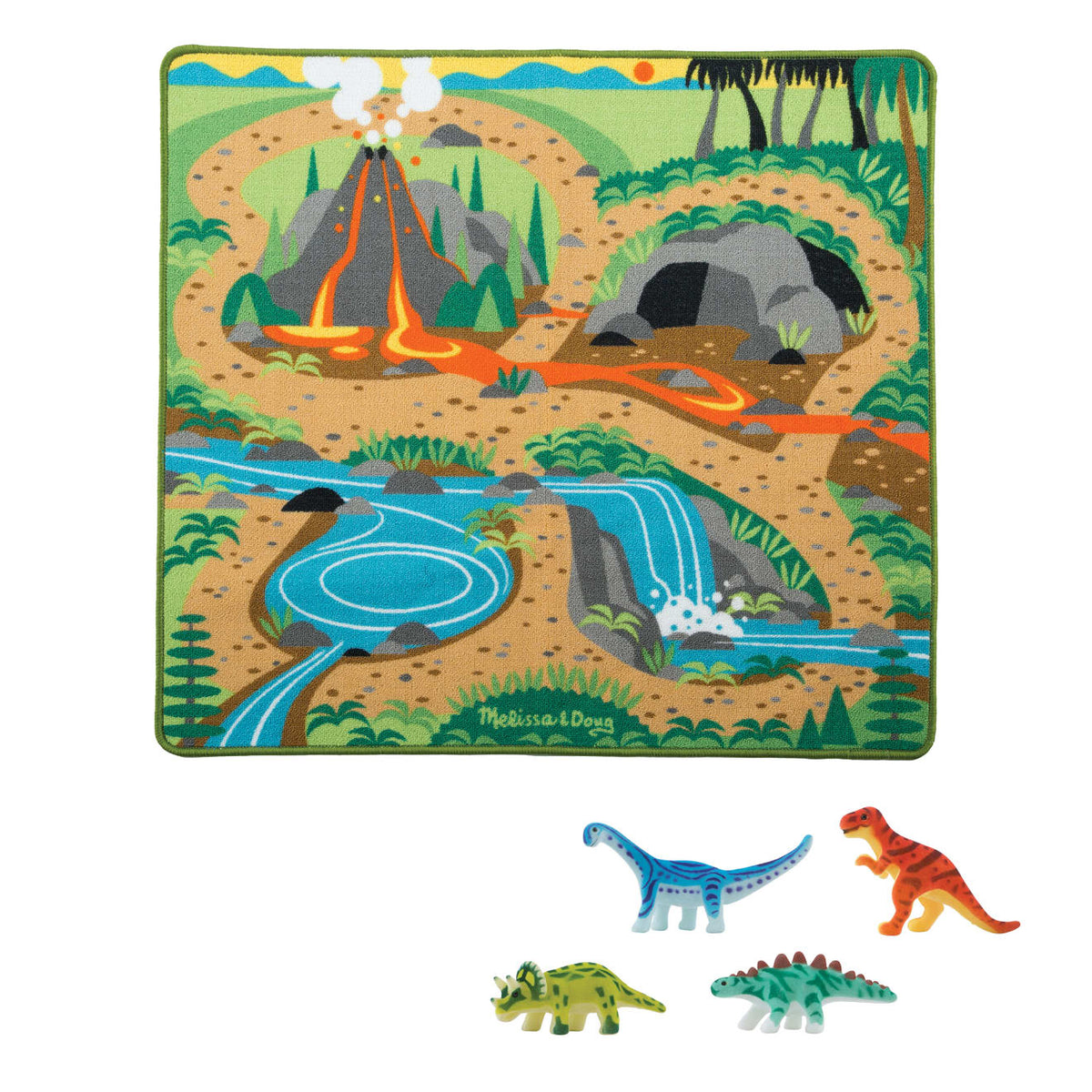 Prehistoric Playground Dinosaur Rug X7