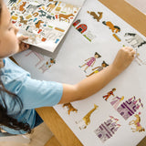 Princess, Fairy, Animals & More Coloring and Sticker Pad Bundle J6
