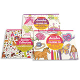 Princess, Fairy, Animals & More Coloring and Sticker Pad Bundle R7