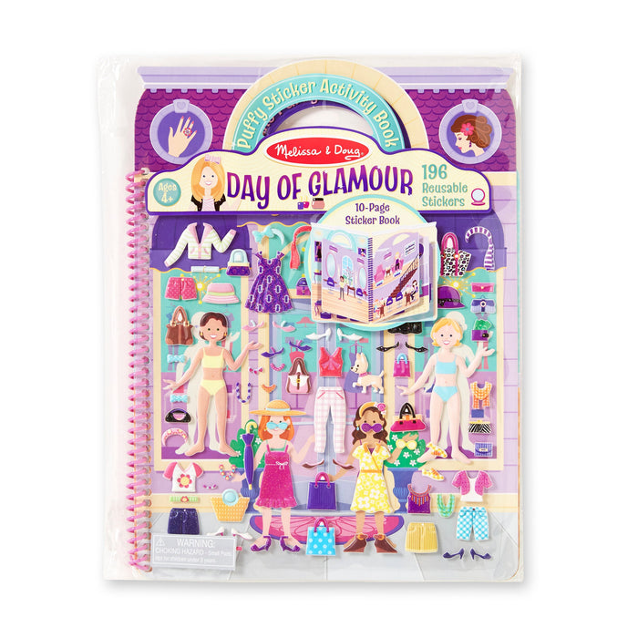 Puffy Sticker Activity Book - Day of Glamour J3