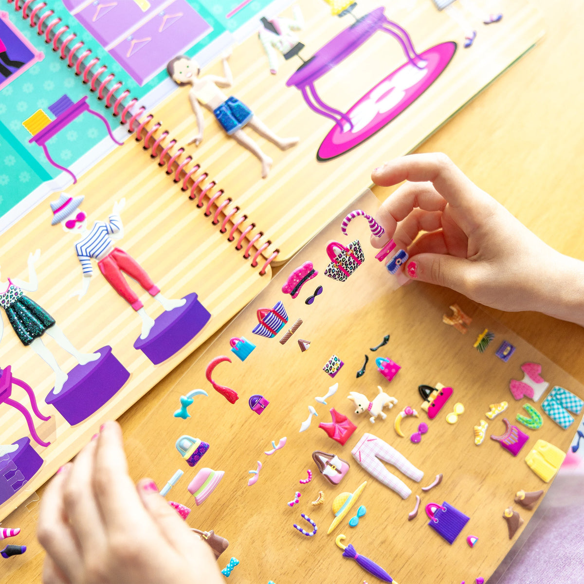 Puffy Sticker Activity Book - Day of Glamour J3