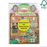 Puffy Sticker Play Set 3-Pack: On the Farm, Safari, Chipmunk House T5