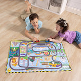 Race Around the World Tracks Floor Puzzle - 48 Pieces F0