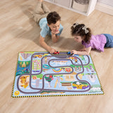 Race Around the World Tracks Floor Puzzle - 48 Pieces F0