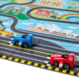 Race Around the World Tracks Floor Puzzle - 48 Pieces F0