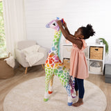 Rainbow Giraffe Lifelike Plush E8
