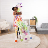 Rainbow Giraffe Lifelike Plush E8