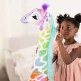 Rainbow Giraffe Lifelike Plush E8