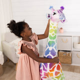 Rainbow Giraffe Lifelike Plush E8