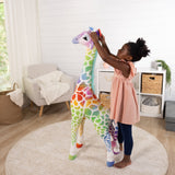 Rainbow Giraffe Lifelike Plush E8