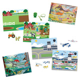 Reusable Sticker Pad 3-Pack: Vehicles, Habitats, Prehistoric T2