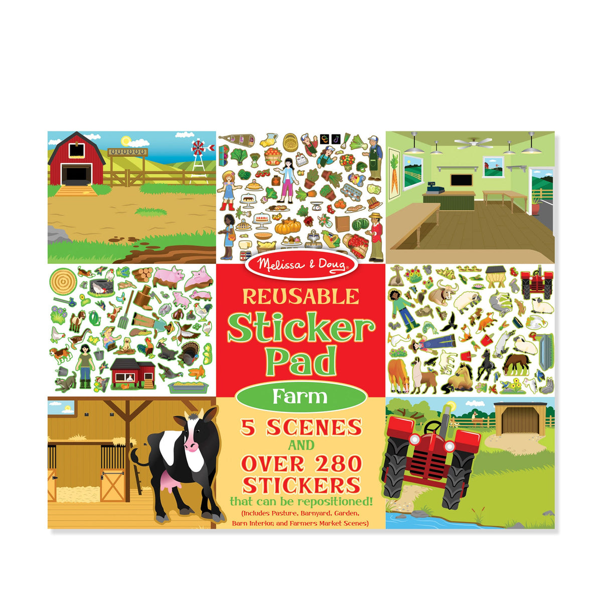 Reusable Sticker Pad - Farm I3