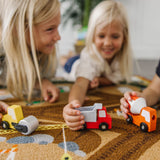 Round the Construction Zone Work Site Rug & Vehicle Set G0