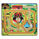 Round the Rails Train Rug X0