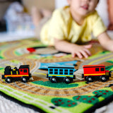 Round the Rails Train Rug X0