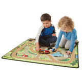 Round the Rails Train Rug X0