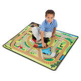 Round the Rails Train Rug X0