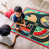 Round the Speedway Race Track Rug & Car Set F4