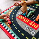 Round the Speedway Race Track Rug & Car Set F4