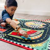 Round the Speedway Race Track Rug & Car Set F4
