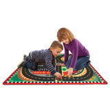 Round the Speedway Race Track Rug & Car Set F4