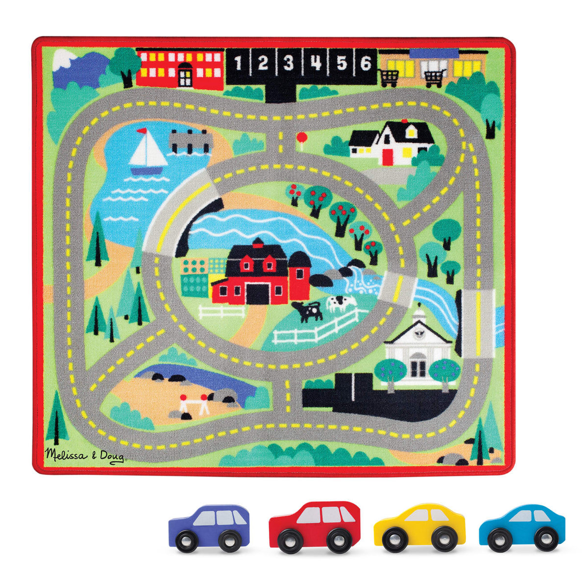 Round the Town Road Rug & Car Set S0