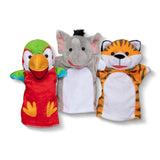 Safari Buddies Hand Puppets X5