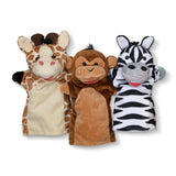 Safari Buddies Hand Puppets X5