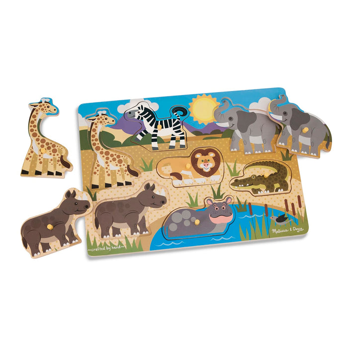 Safari Peg Puzzle - 7 Pieces T3
