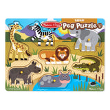 Safari Peg Puzzle - 7 Pieces T3