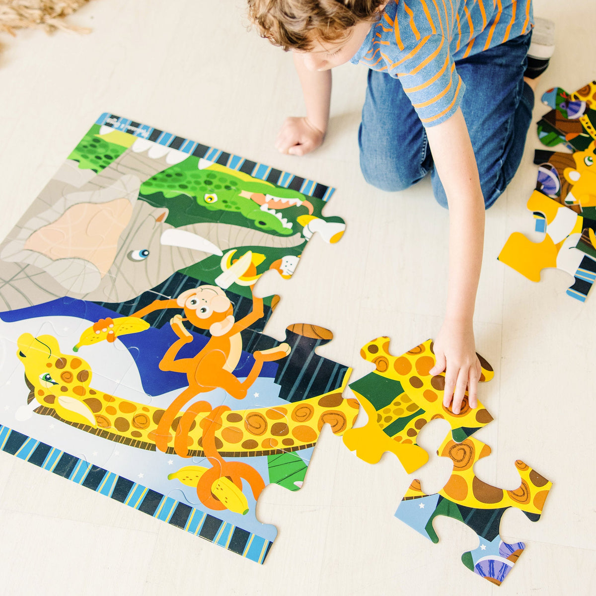 Safari Social Floor Puzzle - 24 Pieces H8